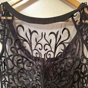 Guess fancy dress with floral lace